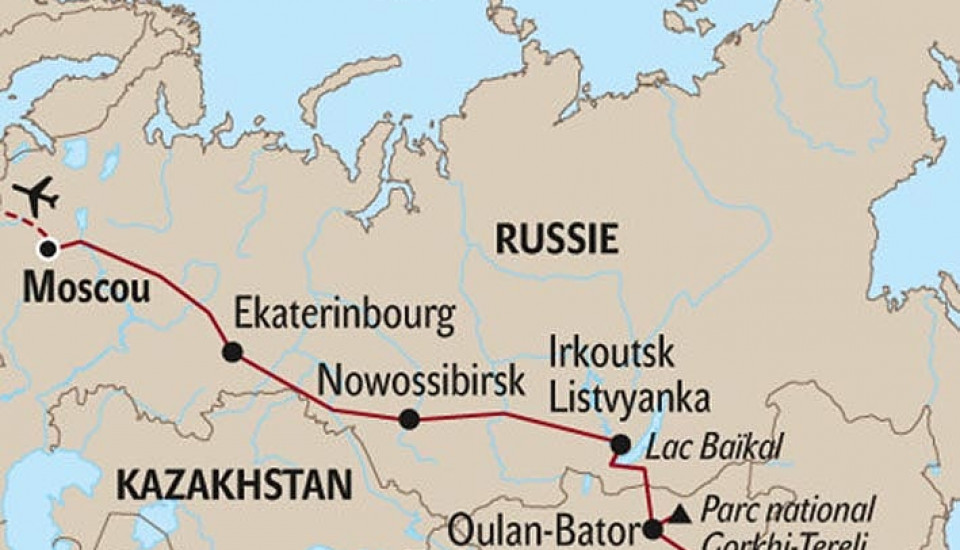 LE TRANSSIBERIEN DE MOSCOU à PEKIN